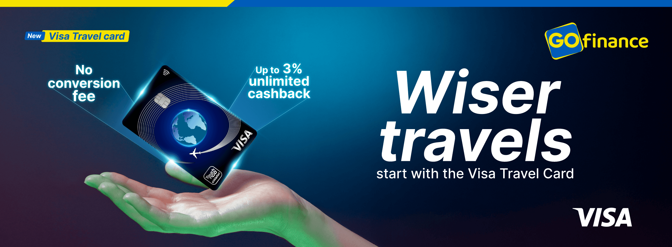 Wiser Travels with up to 3% unlimited cashback - Web Banner